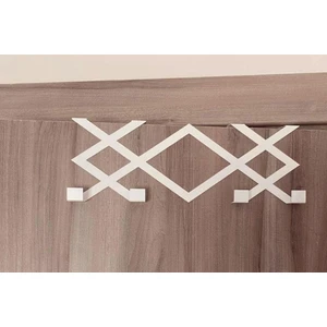 Metal Beyaz Desenli Amerikan Kapı Arkası Askılık Organizer Askılık ve  Desenli Banyo Kapı Arkası Askılık