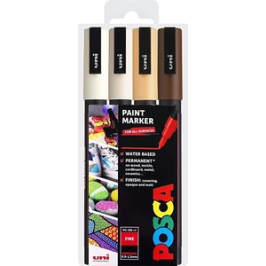 Posca Marker Kalem Pc-3m (0.9-1.3mm) 4'lü Sıcak Renkler Seti
