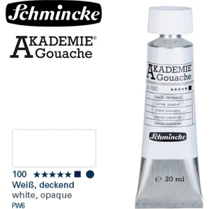 Schmincke Akademie Guaj Boya 20ML 100 White Opaque