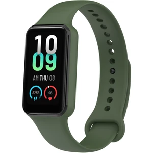 Xiaomi Amazfit Band 7 ile Uyumlu Kordon Silikon Esnek Ayarlanabilir Kordon Kayış