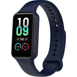 Xiaomi Amazfit Band 7 ile Uyumlu Kordon Silikon Esnek Ayarlanabilir Kordon Kayış