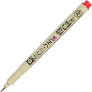 Pigma Micron Teknik Çizim Kalemi 08 Kırmızı 0,50MM