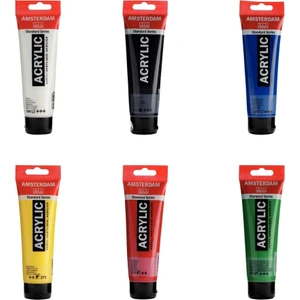 Amsterdam Akrilik Boya 120ML 6'lı Set Ana Renkler