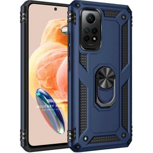 Xiaomi Redmi Note 12 Pro 4g Kılıf Military Ring Holder Lacivert
