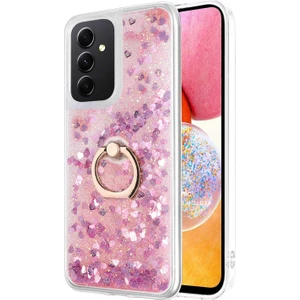 Samsung Galaxy A14 Kılıf Glitter Liquid Holder Pembe