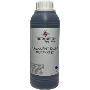 Turk Mürekkep Permanent Kalem Mürekkebi Mavi 500 Ml.