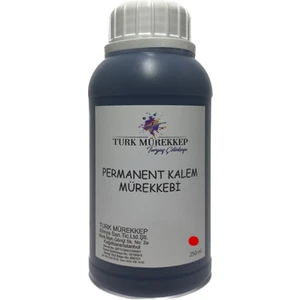 Turk Mürekkep Permanent Kalem Mürekkebi Kırmızı 250 Ml.