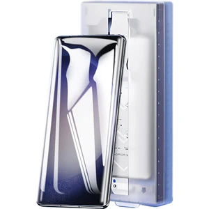 Kny Samsung Galaxy S22 Ultra Için Kolay Uygulama Aparatlı Kavisli Model Esnek Pet Ekran Koruyucu