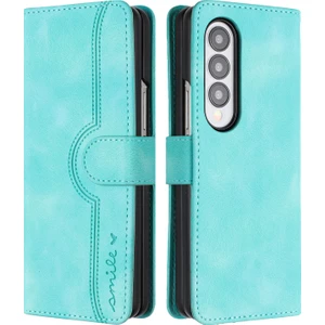 Samsung Galaxy Z Fold4 5g Pu Deri Cüzdan Katlanır Telefon Kılıfı Basılı Şok Geçirmez Kapak (Yurt Dışından)