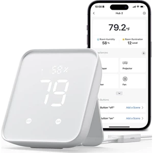 Switchbot Hub 2 Matter Destekli IR Kumanda , Sıcaklık ve Nem Göstergesi