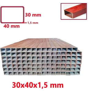 Metal Sepeti 30X40X1.5MM Profil(Astar  Kırmızı Boyalı 3 Metre)