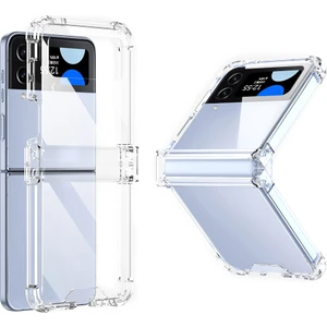 Samsung Galaxy Z Flip3 5g Menteşe Koruma Temiz Telefon Kılıfı Yumuşak Tpu Güçlendirilmiş Köşeler Şok Geçirmez Anti-Dalgalı Kapak (Yurt Dışından)