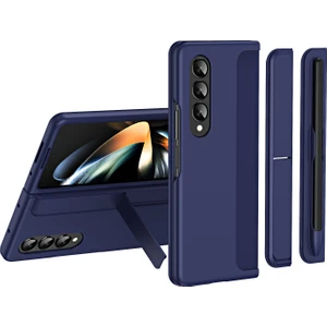 Samsung Galaxy Z Fold4 5g Ince Telefon Kılıfı Şok Geçirmez Kalem Tutucusu ile Pc Kickstand Case'e Sahipti (Yurt Dışından)