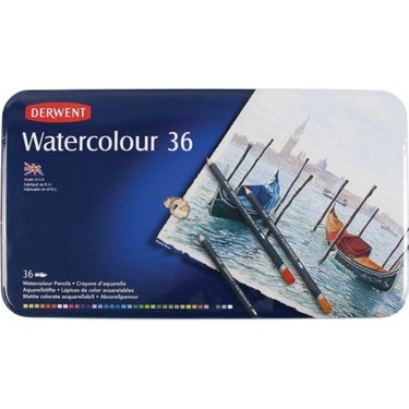 Derwent Watercolour Pencil 36'lı Teneke Kutu (Sulu Boya Fiyatı