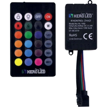 Hero Led 6 Amper Rgb LED Kumanda Şerit LED Kontrol