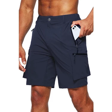 Ghassy Co. Erkek Kamp Yürüyüş Seyahat Hızlı Kuruma Çok Cepli Outdoor
