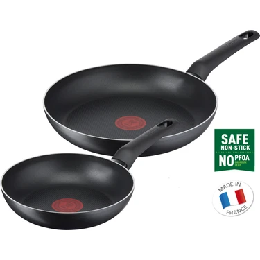 Tefal B55690 Titanyum 1X SimpleCook 2'li Tava Seti 20/26 cm -