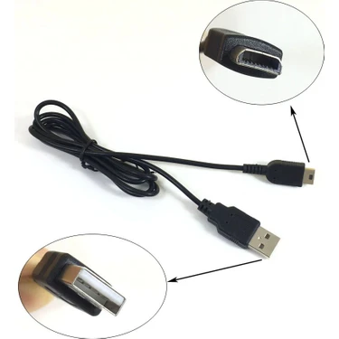 Pop Konsol Nintendo Gameboy Micro USB Şarj ve Data Kablosu GBM Şarj Kablosu Game Boy Micro GBM