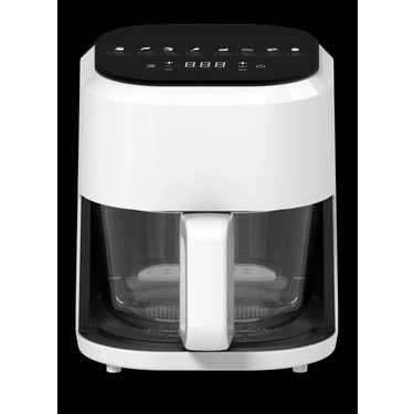 Miline  Cam Hazne 4lt  Airfryer  Sıcak Hava