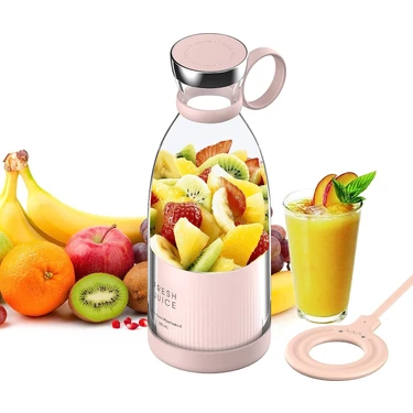 Magicway Taşınabilir Mini Hızlı Kablosuz Şarjlı 4 Bıçaklı Blender, Smoothie Milkshake Suyu, Bebek