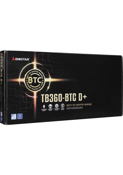 Bıostar Biostar TB360-BTC D+ LGA1151 Sodımm Ddr4 8li Ekran 6pin Psu Girişli Mining Anakart