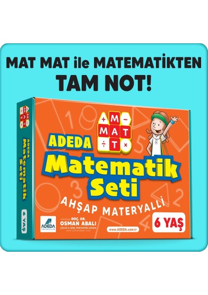 Adeda Matematik Seti 6 Yaş - Osman Abalı (Ahşap Materyalli)