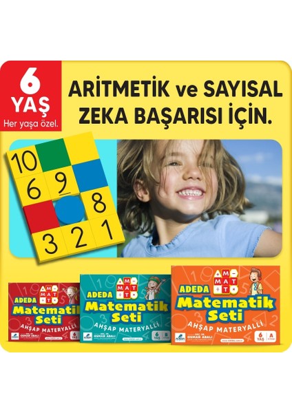Adeda Matematik Seti 6 Yaş - Osman Abalı (Ahşap Materyalli)