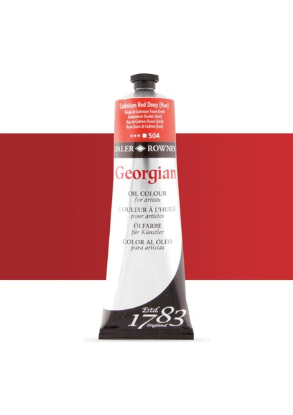 Georgian Yağlı Boya 225ML Cadmium Red Deep Hue 504