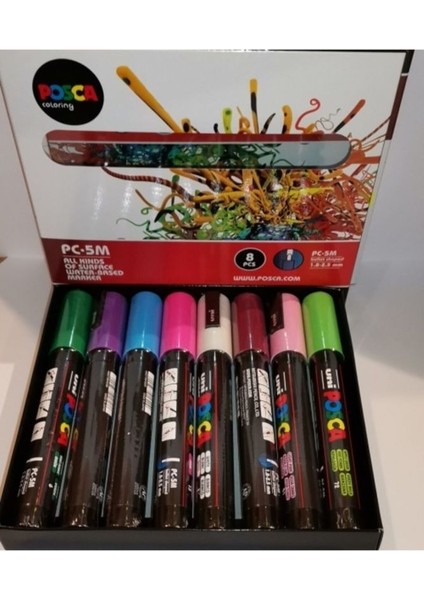 Unı Posca Pc-5m 8'li Set