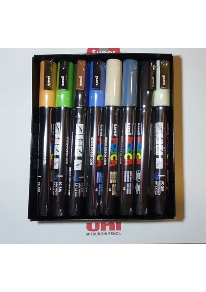 Unı Posca Pc-3m 8'li Set