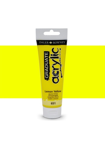 Graduate Akrilik Boya 120ML 651 Lemon Yellow