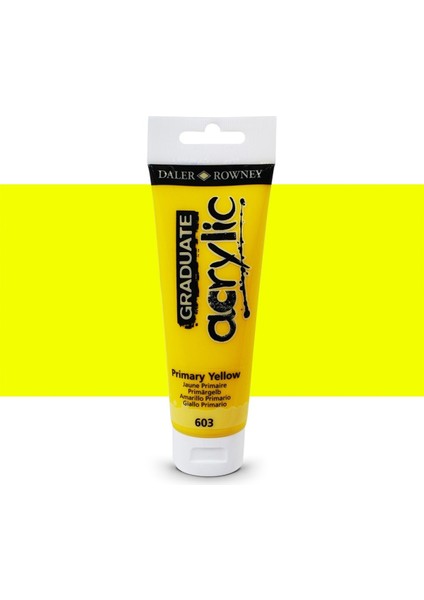 Graduate Akrilik Boya 120ML 603 Primary Yellow