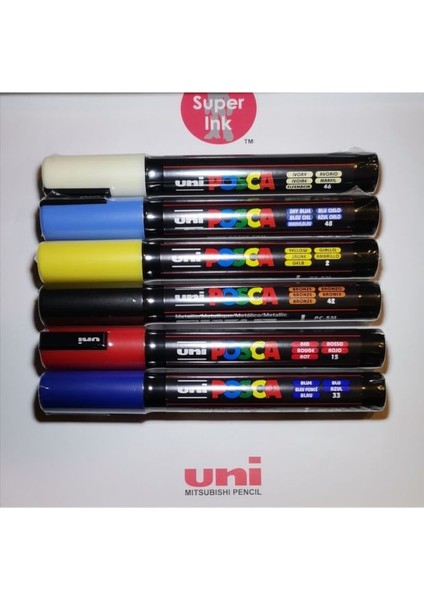 Unı Posca Pc-5m 6'lı Set