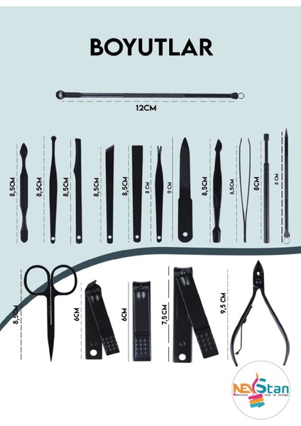 Profesyonel Manikür Pedikür Seti modelleri