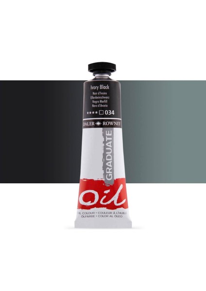 Graduate Yağlı Boya 38ML 034 Ivory Black