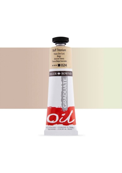 Graduate Yağlı Boya 38ML 024 Buff Titanium