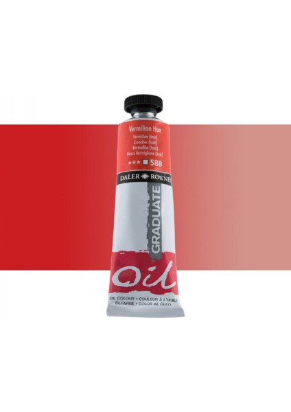 Graduate Yağlı Boya 38ML 588 Vermilion Hue