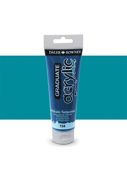 Graduate Akrilik Boya 120ML 154 Phthalo Turquoise