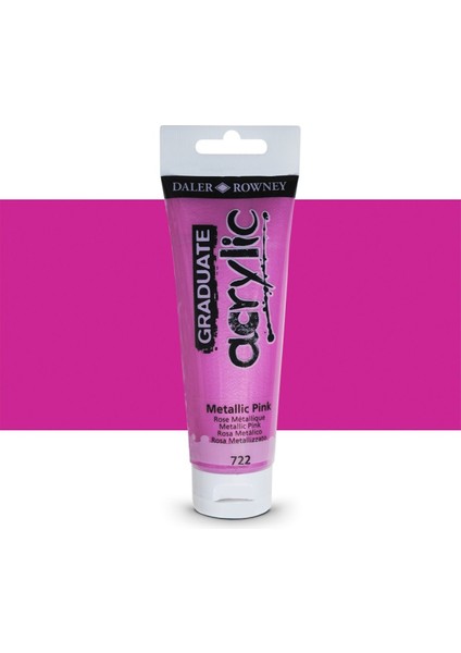 Graduate Akrilik Boya 120ML 722 Metallic Pink