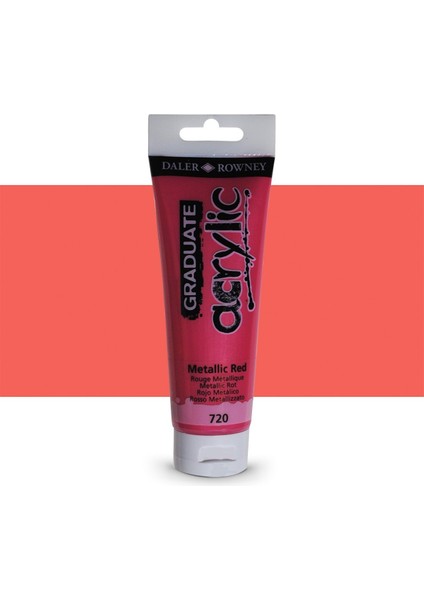 Graduate Akrilik Boya 120ML 720 Metallic Red