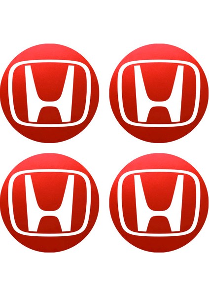 Honda Civic Accord Crv Vtec Si Için Jant Logosu Iç ve Dış Sticker Set Jant Kapak Çapı: 2.25 Inch