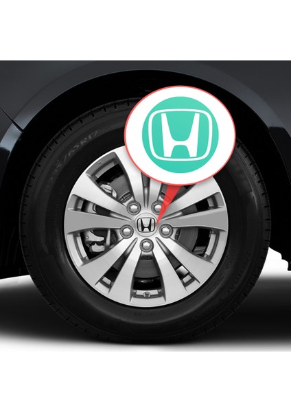 Honda Civic Accord Crv Vtec Si Için Jant Logosu Iç ve Dış Sticker Set Jant Kapak Çapı: 2.25 Inch modelleri