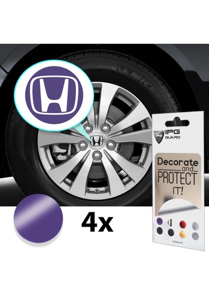 Honda Civic Accord Crv Vtec Si Için Jant Logosu Iç ve Dış Sticker Set Jant Kapak Çapı: 2.25 Inch modelleri