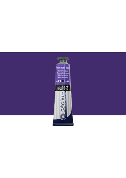 Aquafine Guaj Boya Tüp 15ML 413 Permanent Mauve