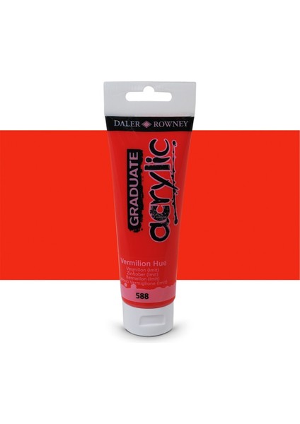 Graduate Akrilik Boya 120ML 588 Vermilion Hue