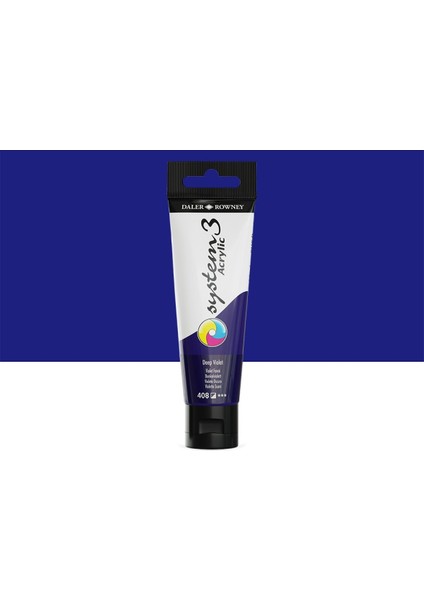 System 3 Akrilik Boya 150ML 408 Deep Violet