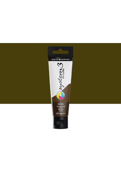 System 3 Akrilik Boya 150ML 247 Raw Umber