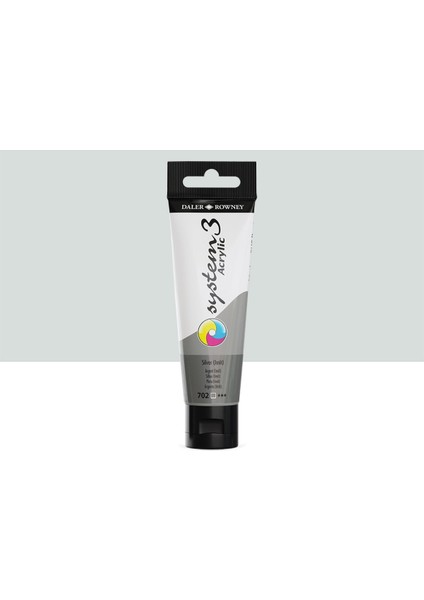 System 3 Akrilik Boya 150ML 702 Silver Imit