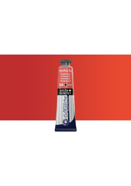 Aquafine Guaj Boya Tüp 15ML 588 Vermilion Hue