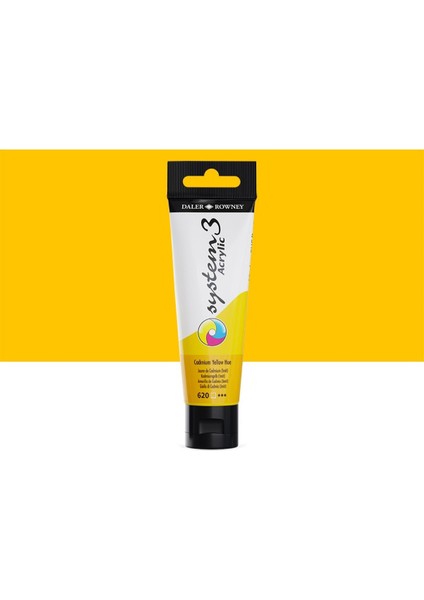System 3 Akrilik Boya 150ML 620 Cadmium Yellow Hue